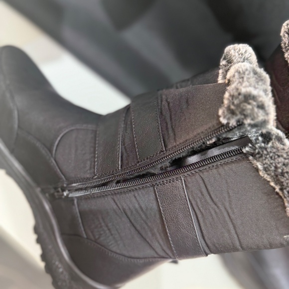 Womens Winter Snow Boots for Women Waterproof Warm Fur Lining Mid Calf Boots3993
